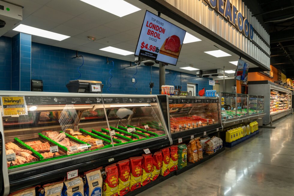 Seafood thrifty specialty produce and meats