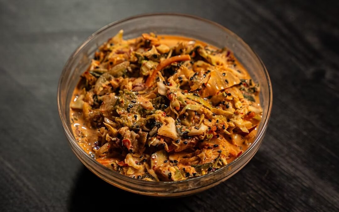Kimchi Coleslaw con Sofrito Rojo y Repollo de Thrifty